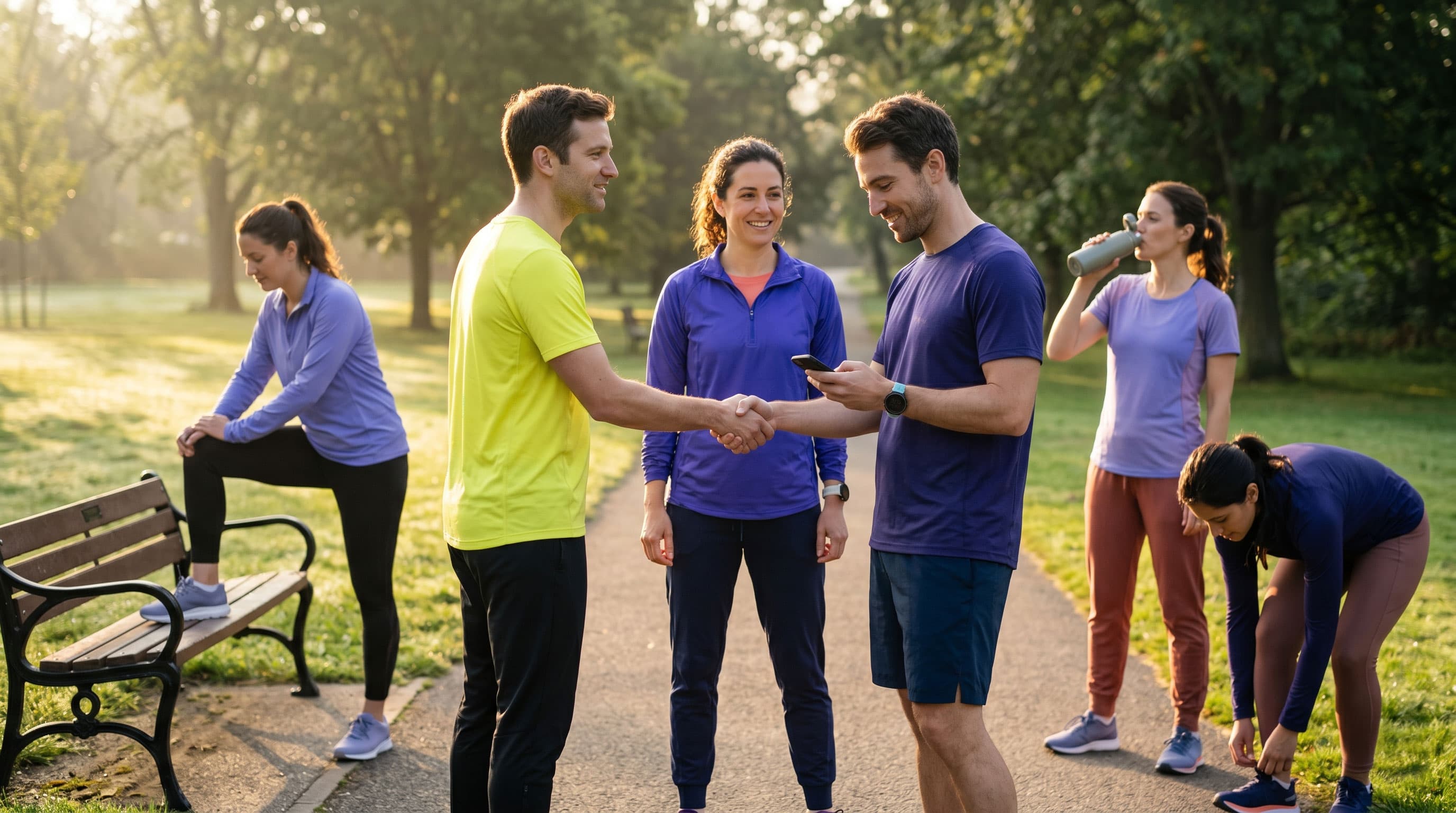 ReasonRunners compartiendo al final de la carrera